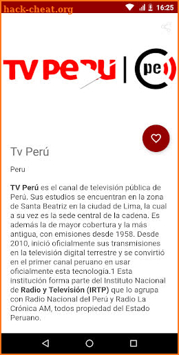 Tv Peruana - Canales de Perú screenshot