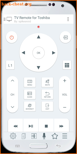 TV Remote Control for Toshiba (IR) screenshot