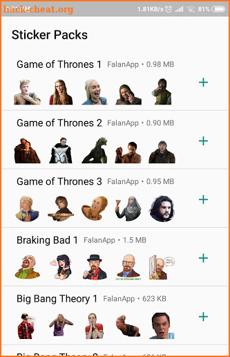 Tv Series Stickers for Whatsapp screenshot