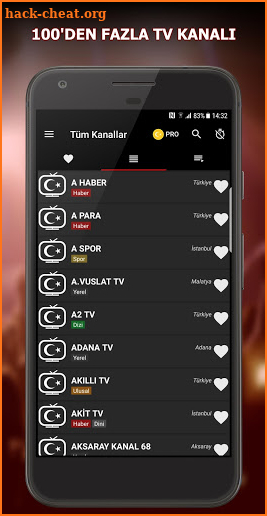 TV Türk - Canlı TV izle - Türk kanalları - Live TV screenshot