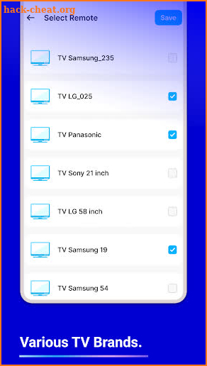 TV universal-remote control screenshot