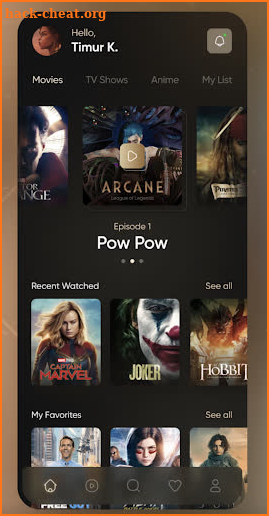 TV watching And Movies - Apple screenshot