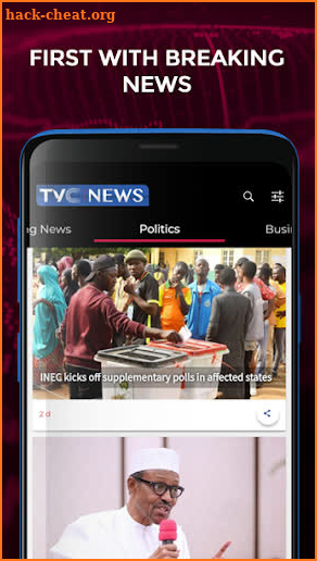 TVC News screenshot