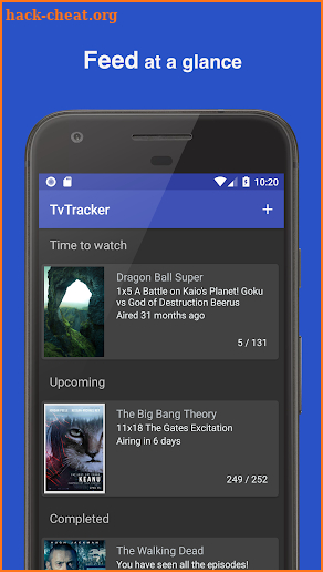 TvGuru - discover tv shows, TvTracker guide screenshot