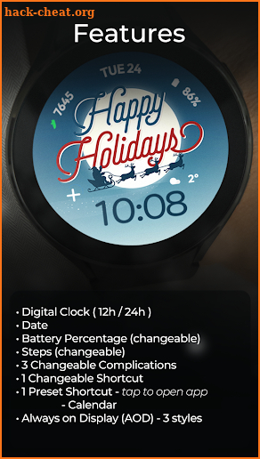 TVV Christmas 6 Watch Face screenshot