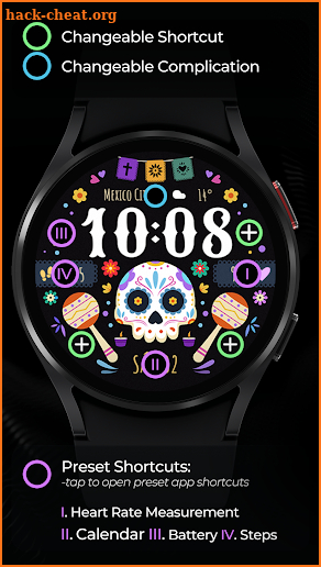 TVV Día de Muertos Watch Face screenshot