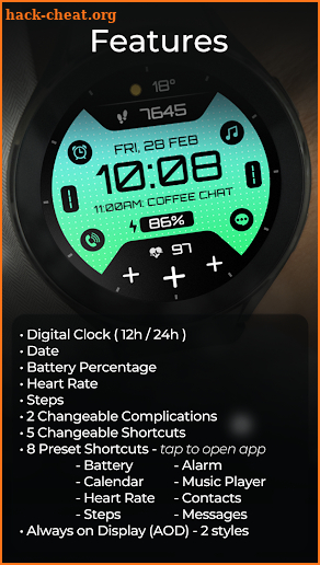 TVV Digital 6 Watch Face screenshot