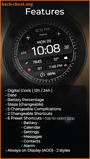 TVV Digital 7 Watch Face screenshot