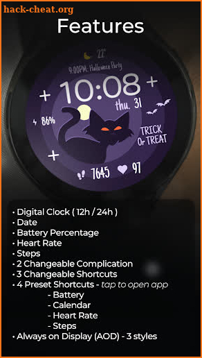 TVV Halloween 3 Watch Face screenshot