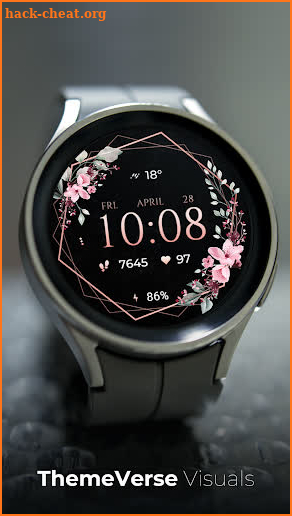 TVV Luxury Flowers Watch Face screenshot