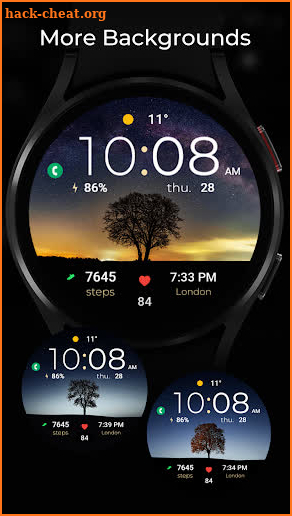 TVV Night Sky Watch Face screenshot