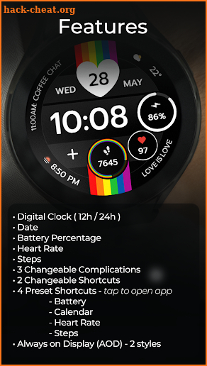 TVV Pride 2 Digital Watch Face screenshot