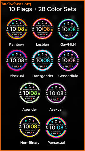 TVV Pride Digital Watch Face screenshot