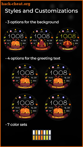 TVV Thanksgiving Watch Face screenshot