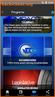 TVW, WA Public Affairs Network screenshot