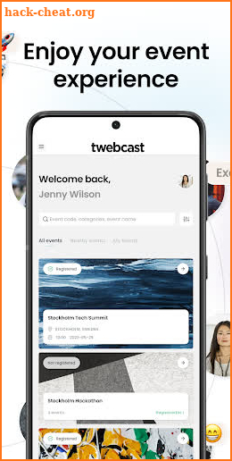 Twebcast screenshot