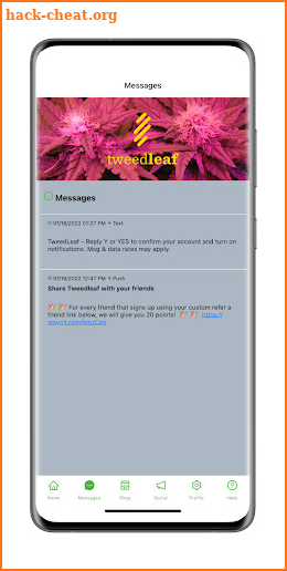 TweedLeaf App screenshot