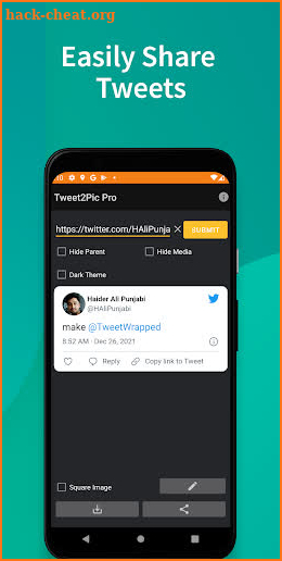 Tweet2Pic Pro screenshot