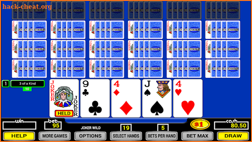 Twenty-Five Play Poker screenshot