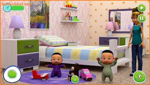 Twin Newborn Baby Care - Babysitter Daycare Game screenshot