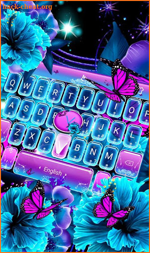 Twinkle Butterfly Keyboard Theme screenshot