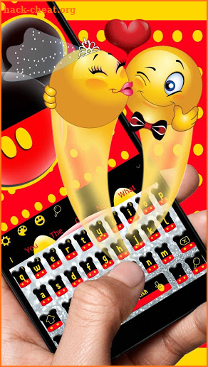 Twinkle Cute Micky Bow Keyboard Theme screenshot