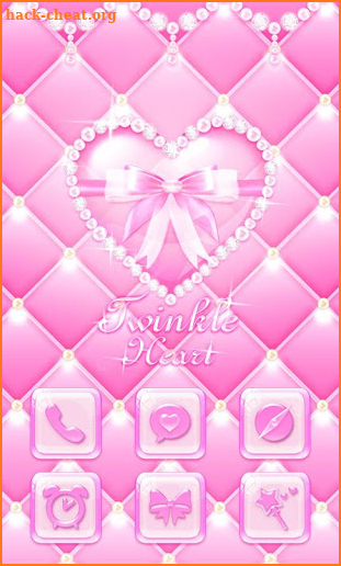 Twinkle heart GO Launcher Theme screenshot