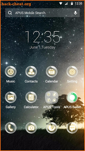 Twinkling-APUS Launcher theme screenshot