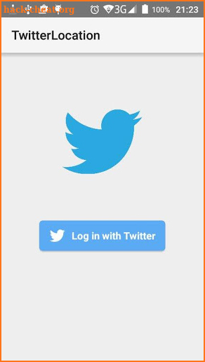 Twitter™ Authentication screenshot