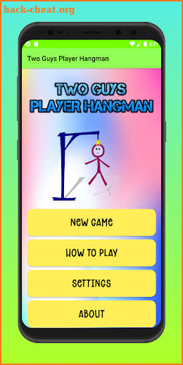 Two Guys Player Hangman screenshot