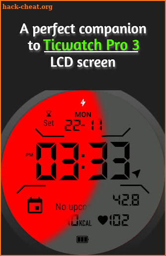TWP3 LCD Watch Face for WearOS screenshot