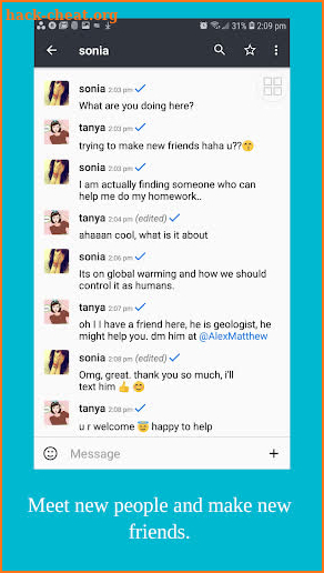 TWS Chat - Talk To Strangers in Public Chatrooms screenshot