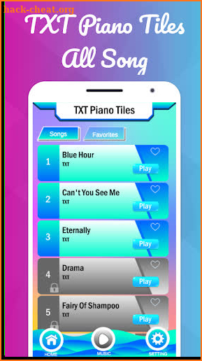 TXT Piano Tiles All Song screenshot