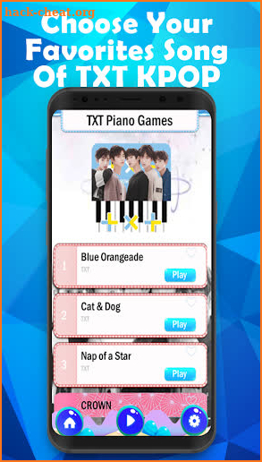 TXT Piano Tiles - Nap Of Stars KPOP screenshot