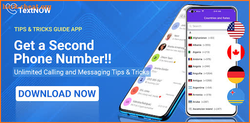 TxtNow Call Text Unlimited Tip screenshot