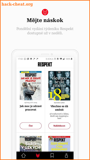 Týdeník Respekt screenshot