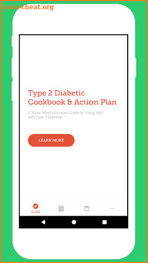 Type 2 Diabetic Cookbook & Action Plan screenshot