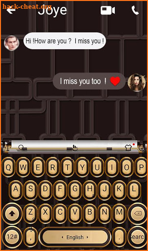 Type Writer Keyboard Theme screenshot