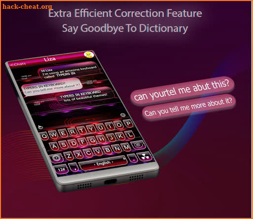 Typers Inn 3D Keyboard: Type n Swipe with Emojis screenshot