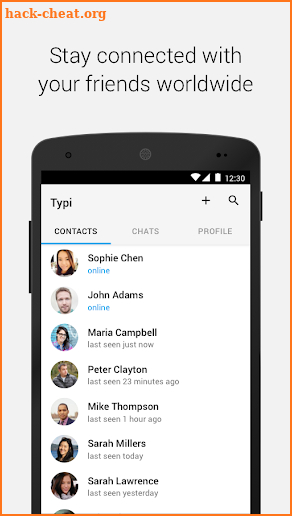 Typi Messenger screenshot