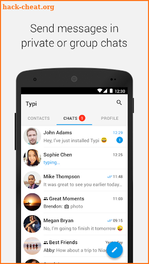 Typi Messenger screenshot