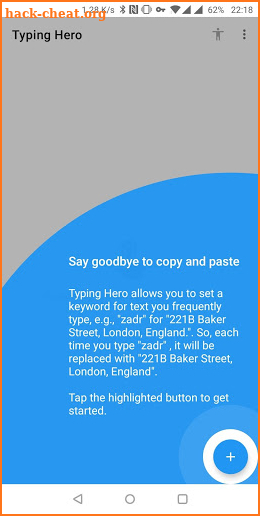 Typing Hero ⚡ Text Expander for Android screenshot