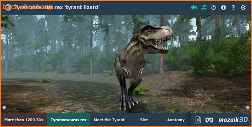 Tyrannosaurus rex educational VR 3D screenshot