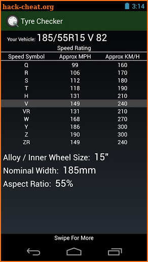 Tyre Pressure Checker screenshot