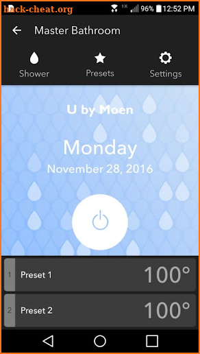 U By Moen Smart Shower screenshot