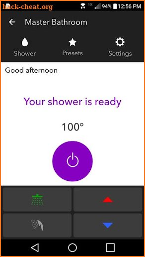 U By Moen Smart Shower screenshot