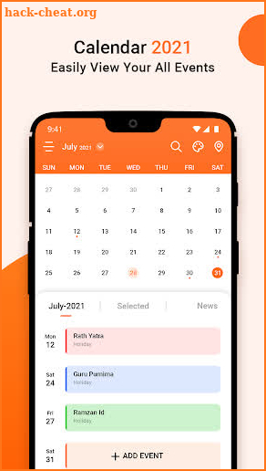 U Calendar screenshot