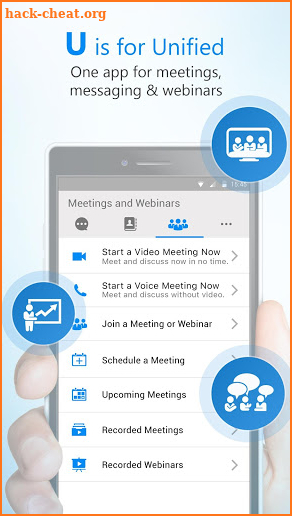 U - Webinars, Meetings & Messenger screenshot