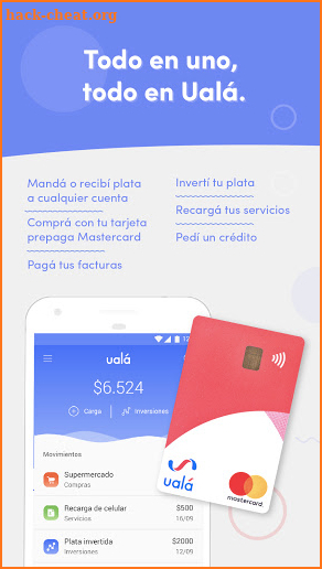 Ualá: Tarjeta Mastercard Gratis + App Para Ahorrar screenshot