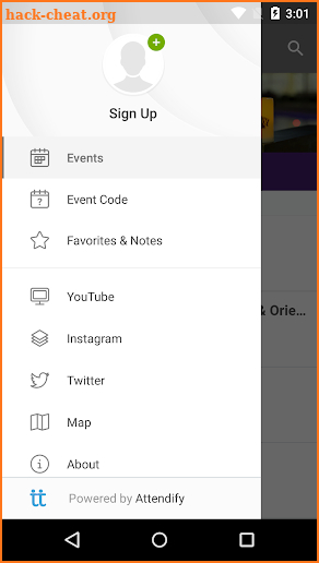 UAlbany Events Guide screenshot
